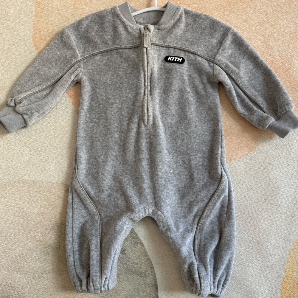 KITH Baby Velour Track Jumpsuit